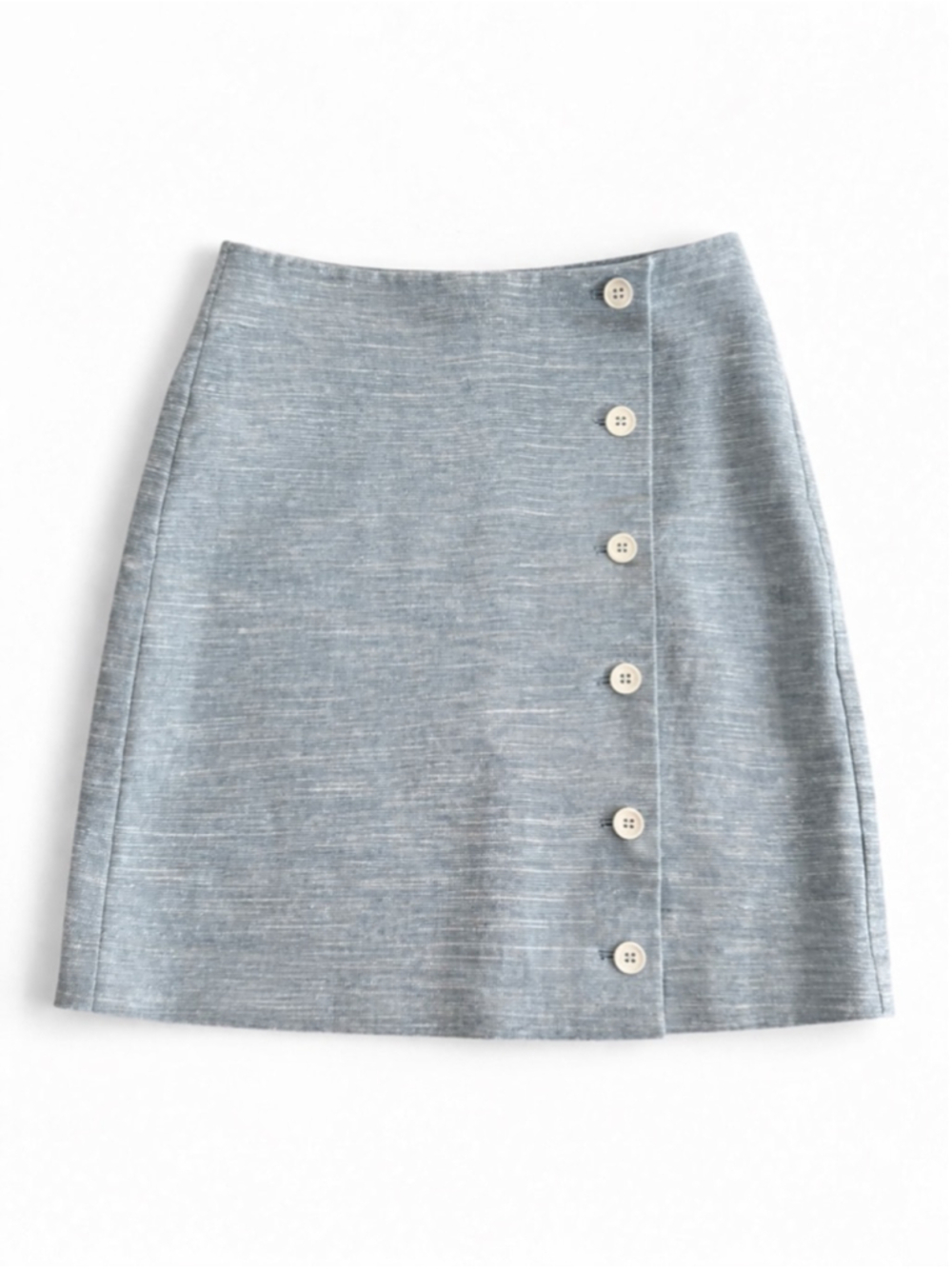 Women's LOFT Petite Light Blue Mini Skirt 00P
